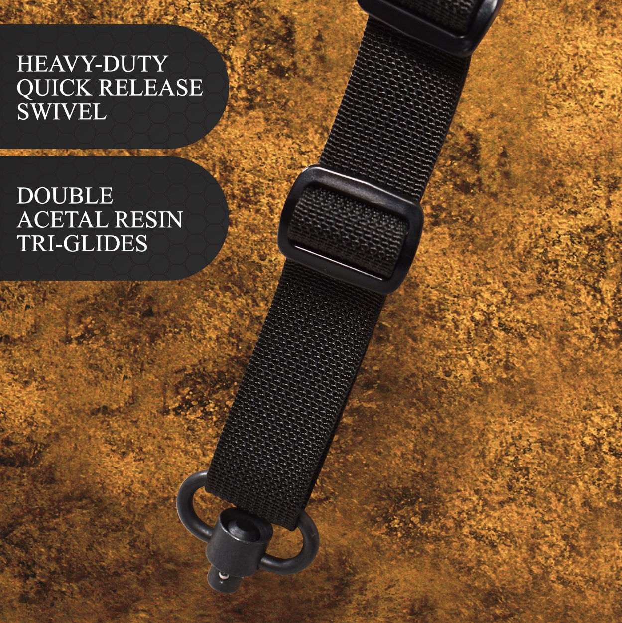 Viking Tactics Two Point Sling: Enhanced Security, Stability & Versatility - Quick Adjust Feature For On-The-Go Adaptation - The Industry Leader For Serious Hunters & Sport Enthusiasts (Black) In | Whizz